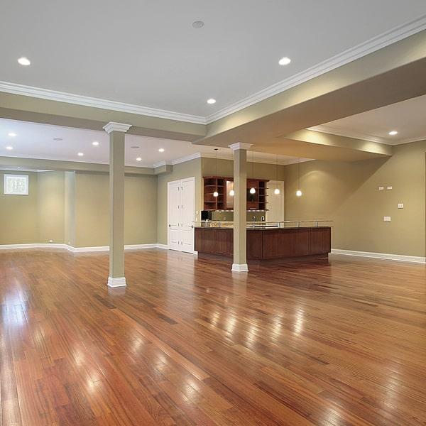 wood flooring includes options like oak, maple, and cherry